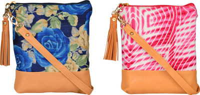 

Exotique Women Casual Multicolor Leatherette Sling Bag