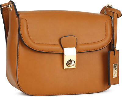 

Allen Solly Women Casual Tan PU Sling Bag
