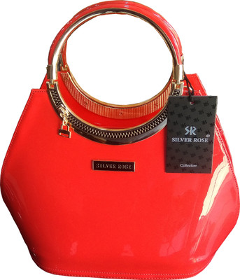 

SILVER ROSE Women Casual Red PU Messenger Bag