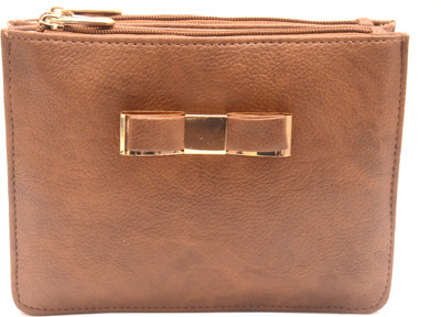 

ADORSY Women Casual Brown Leatherette Sling Bag
