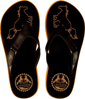 

Levitate HORSE Flip Flops, Black tan