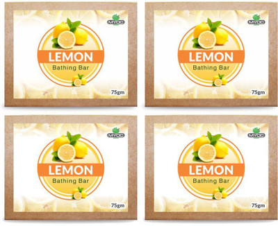 

Salvia Lemon Oil And Vitamin E Astringent Soap, deodorant, antiseptic soap for clogged pores and acne prone skin 75g x4 Pack(75 g, Pack of 4)