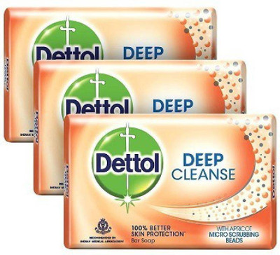 

Dettol Deep Cleanse Soap(225 g, Pack of 3)