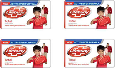 Lifebuoy Total Soap(500 g, Pack of 4)