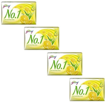 

Godrej No 1 Lime and Aloevera Soap-Pack of 4(400 g, Pack of 4)