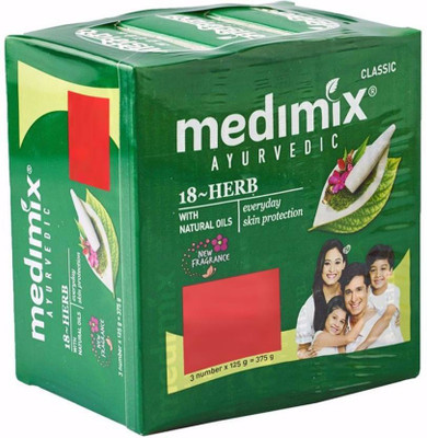 Medimix Ayurvedic Soap(375 g, Pack of 3)