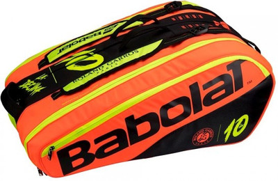 

Babolat RACKET HOLDER X 12 PURE DECIMA RG/FO Kit Bag(Black, Kit Bag), Black;red;yellow