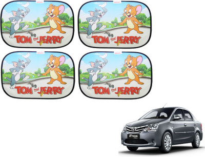 MOCKHE Side Window Sun Shade For Toyota Etios(Multicolor)