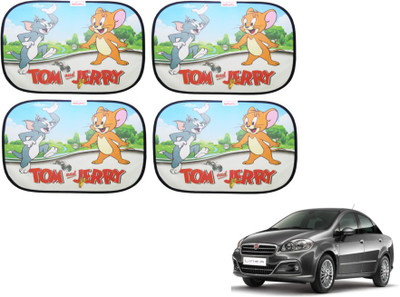 MOCKHE Side Window Sun Shade For Fiat Linea(Multicolor)