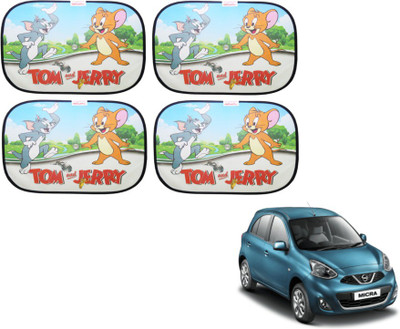 MOCKHE Side Window Sun Shade For Nissan Micra(Multicolor)