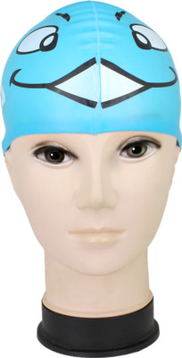 

Neska Moda Silicon Anti-Allergic Swimming Cap Swimming Cap(Blue, Pack of 1)
