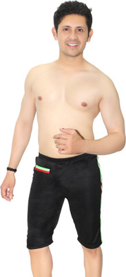 Goodluck Boxer Swim Jammer / Trunks Solid Men Swimsuit