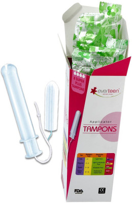 

everteen Applicator Tampons (SuperPlus, 12-15g) 8pc – freedom to swim and play during periods with superior leak protection Tampons(Pack of 8)