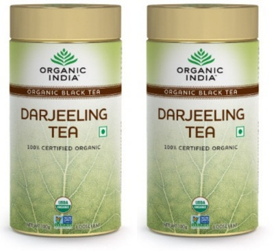 

Organic India Darjeeling Tin 100g Black Tea Drum(100 g)
