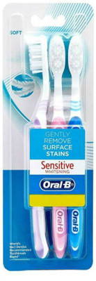 

Oral-B Sensitive Whitening Soft Toothbrush(Pack of 3)