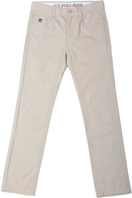 U.S. POLO ASSN. Regular Fit Boys Beige Trousers U.S. POLO ASSN. Regular Fit Boys Beige Trousers