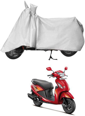 Deltakart Two Wheeler Cover for Hero(Pleasure, Silver)