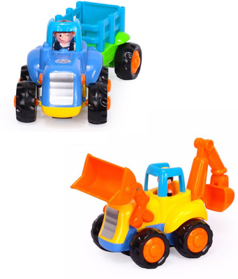 

Akrobo Friction Powered, Push and Go Toy Trucks(Multicolor)
