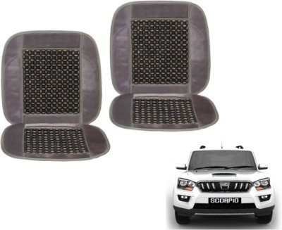 MOCKHE Cushion, Wooden Bead Seating Pad For  Mahindra New Scorpio(Car Seats Grey)