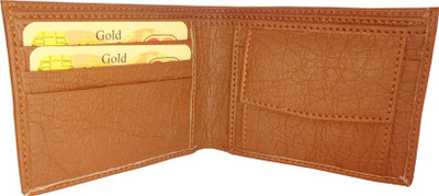 

SL COLLECTIONS Men Tan Artificial Leather Wallet(4 Card Slots)