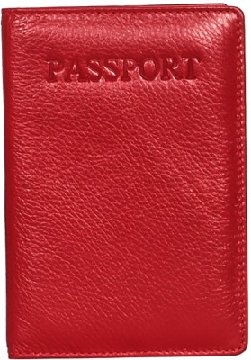 Calfnero Men Red Genuine Leather Document Holder(1 Card Slot)