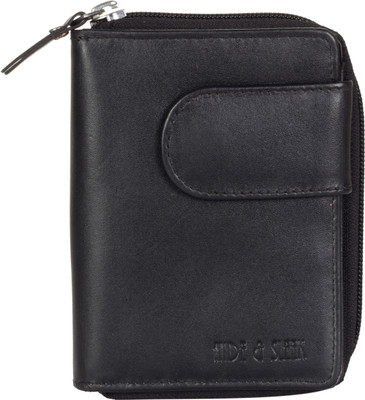

Hide & Sleek Women Casual Black Genuine Leather Wallet(5 Card Slots), Bl_850