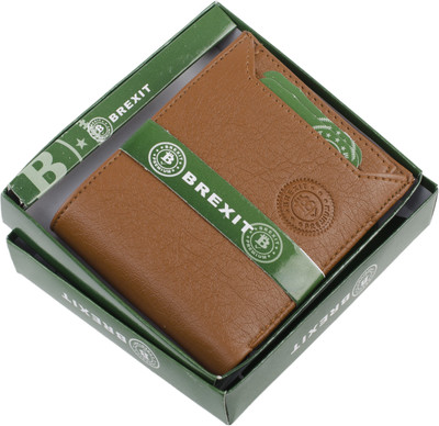 

Brexit Men Tan Artificial Leather Wallet(5 Card Slots)