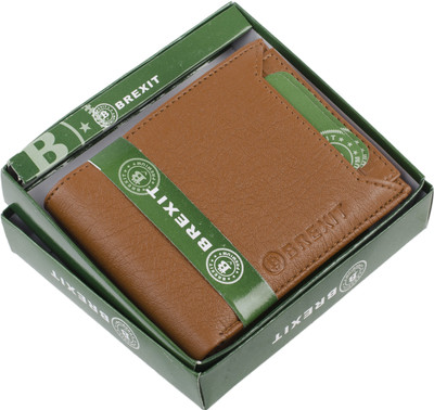 

Brexit Men Tan Artificial Leather Wallet(5 Card Slots)