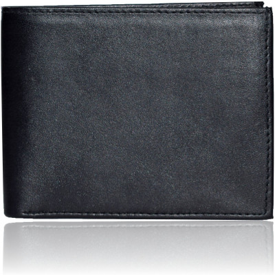 

Bizarre Kraftz Men Black Genuine Leather Wallet(10 Card Slots)
