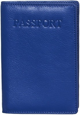 Calfnero Men Blue Genuine Leather Document Holder(1 Card Slot)