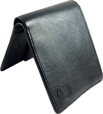 

KnW Men Black Genuine Leather Wallet(4 Card Slots)