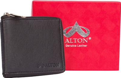 

alton Boys Black Genuine Leather Wallet(6 Card Slots)