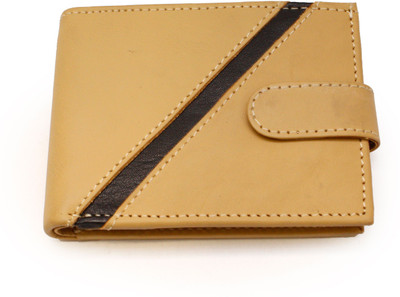 

Harvelle Men Beige Genuine Leather Wallet(10 Card Slots)