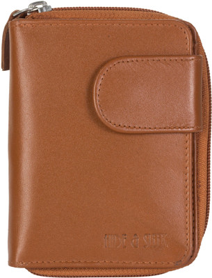 

Hide & Sleek Women Casual Tan Genuine Leather Wallet(5 Card Slots), Tan_867