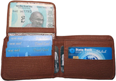 

Laer Boys Tan Genuine Leather Wallet(5 Card Slots)