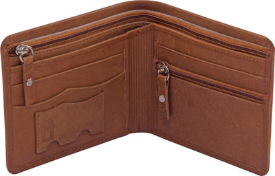 

ALTON Men Formal Tan Genuine Leather Wallet(6 Card Slots), Multi