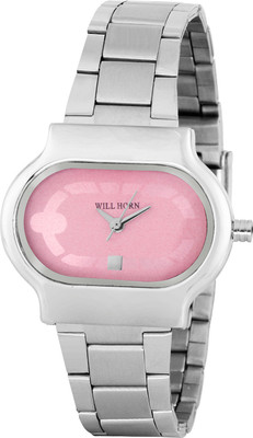 

WILL HORN WH-6006 Awesome Pink Square Ladies Wrist watch Watch - For Women