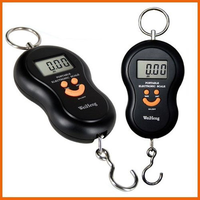 

MANOGYAM Mini Portable 50kg-Digital Kitchen/Luggage Hanging LED Smiley Weighing Scale(SET OF 2) Weighing Scale(Multicolor)