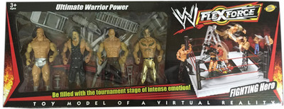 

4Desire WWE Flexforce 4 Wrestling Action Figures Models For Kids -Ultimate Warrior Power(Multicolor)