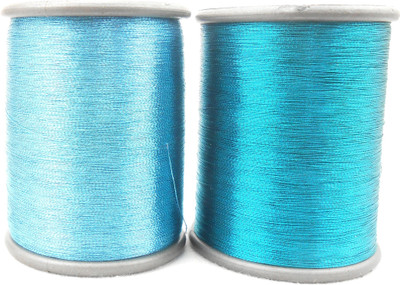 

jaz Jaz's Combo Zari Threads- Teal & Light Teal Colour for Embroidery-Beading-Jewellery making/ Decorations/Crafts Projects .