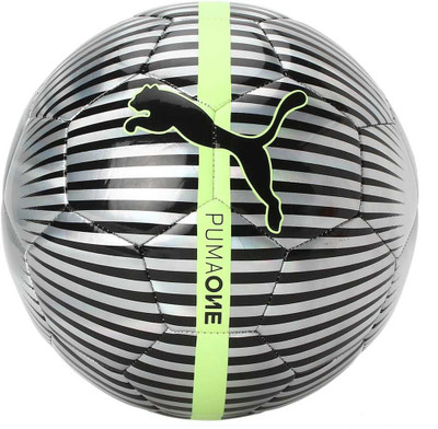 

Puma One Chrome ball Football - Size: (Pack of 1, Grey, Silver black fizzy yellow