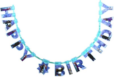 

AMFIN Happy Birthday Banner With Name For Girls Birthday Party/ birthday party decoration, Frozen theme banner Banner(94 ft, Pack of 1)