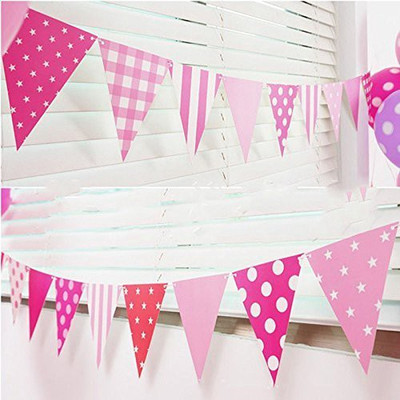

AMFIN Party Bunting Flags Banner for Kids Room, Play School Decoration, Birthday party, Baby shower Banner(94 ft, Pack of 1)