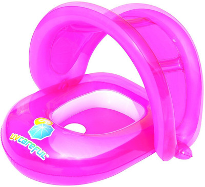 

Bestway UV Careful 50+ UPF Baby Care Seat Covered Swimming Pool Float(Pink)