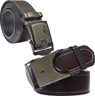 

Sun Shopping Men Formal Brown Synthetic Belt