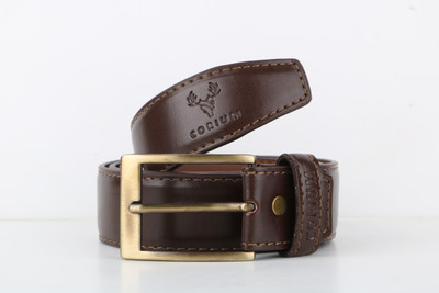 

Corium Men Formal Brown Texas Leatherite Belt