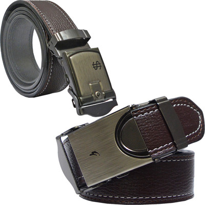 

Sun Shopping Men Formal Brown Synthetic Belt