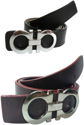 

Design Villa Men Casual Black, Brown Artificial Leather Belt