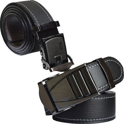 

Sun Shopping Men Formal Black Synthetic Belt