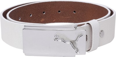 

Puma Men Casual White Genuine Leather Belt